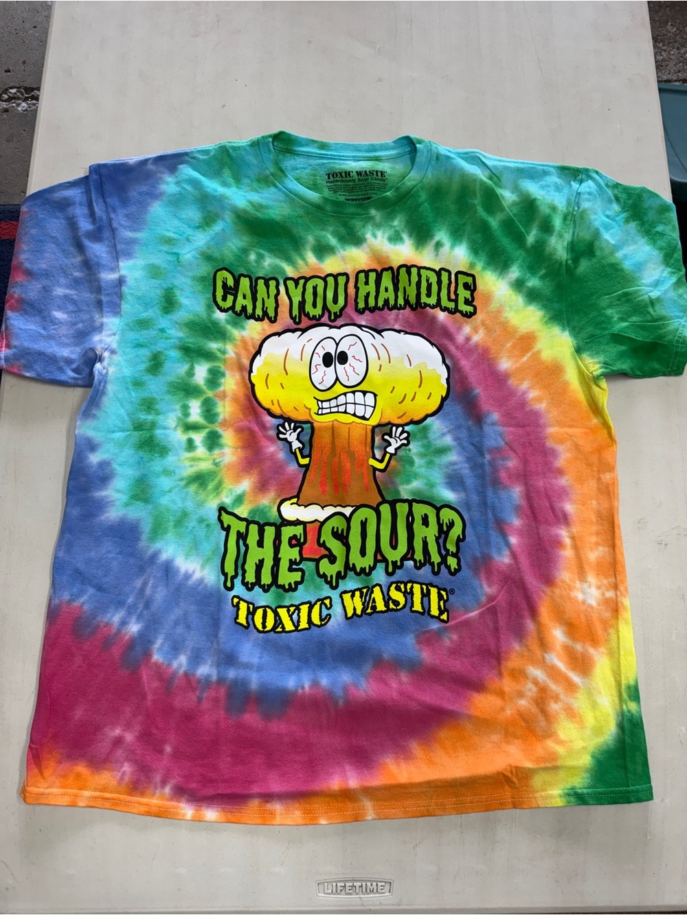 Sour candy tie-dyed XL nwot